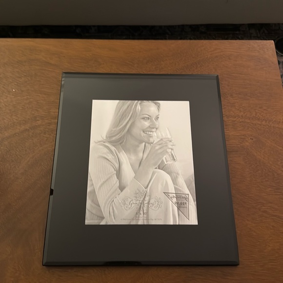COPY - 8x10 Black Glass Photo Frame - Picture 2 of 4